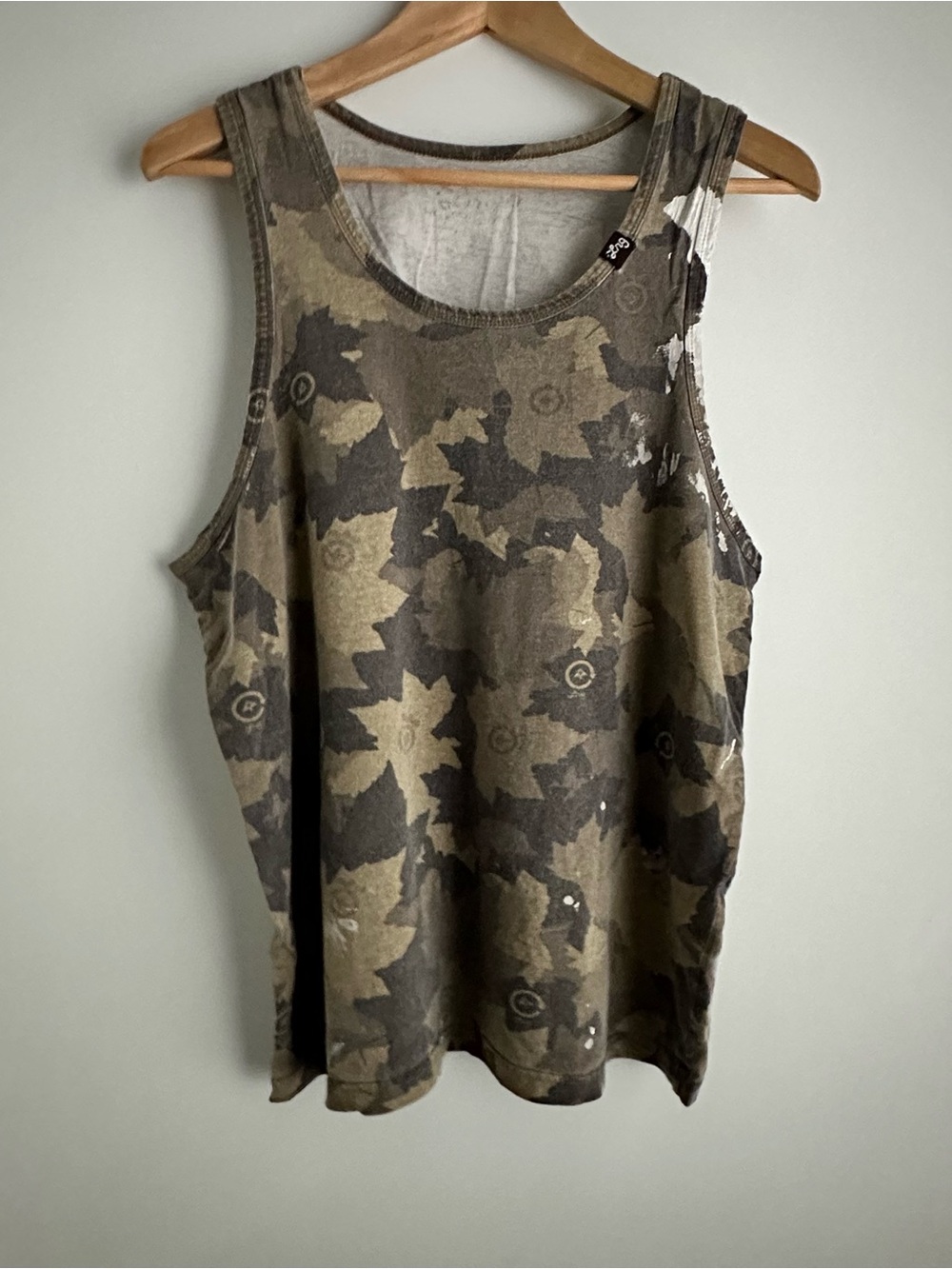Lrg Olive & Dark Green Camo Tank Top